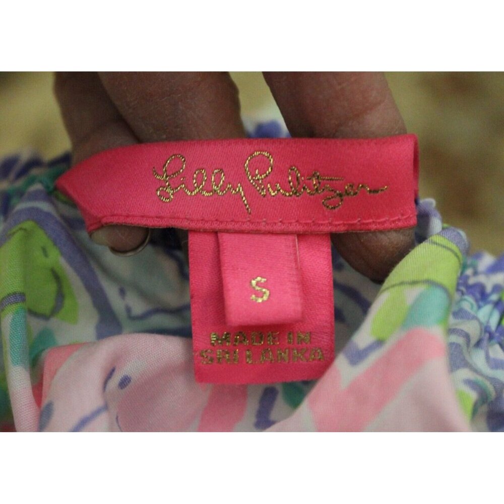 Lilly Pulitzer Dress Camille Womens Size S Off Shoulder Island Hopping Dress - Picture 9 of 11